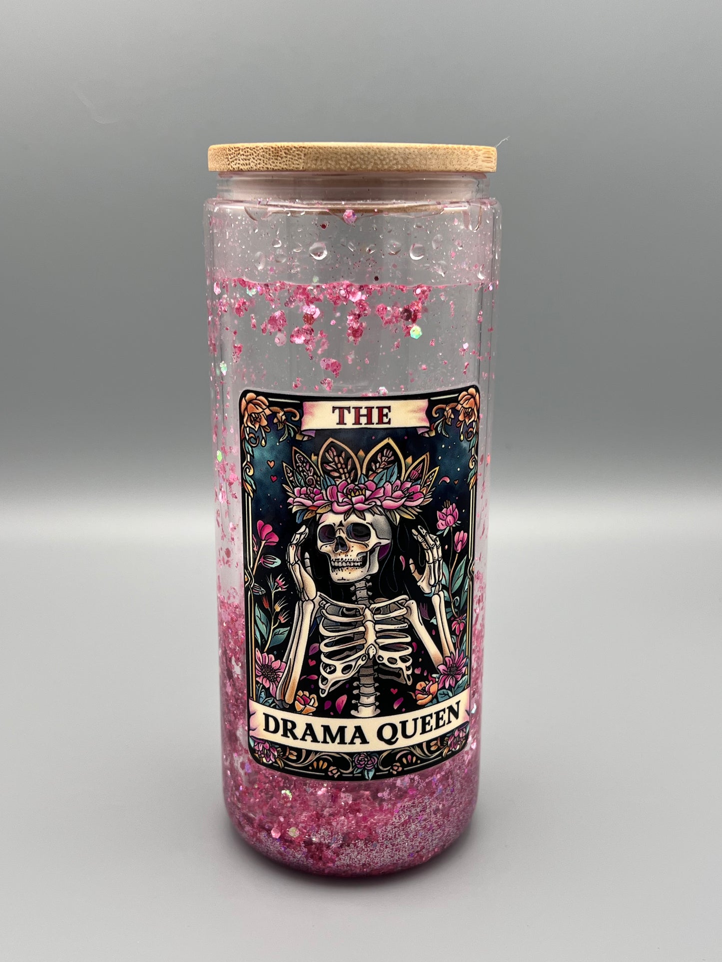 The Drama Queen Tarot Card Snowglobe Cup