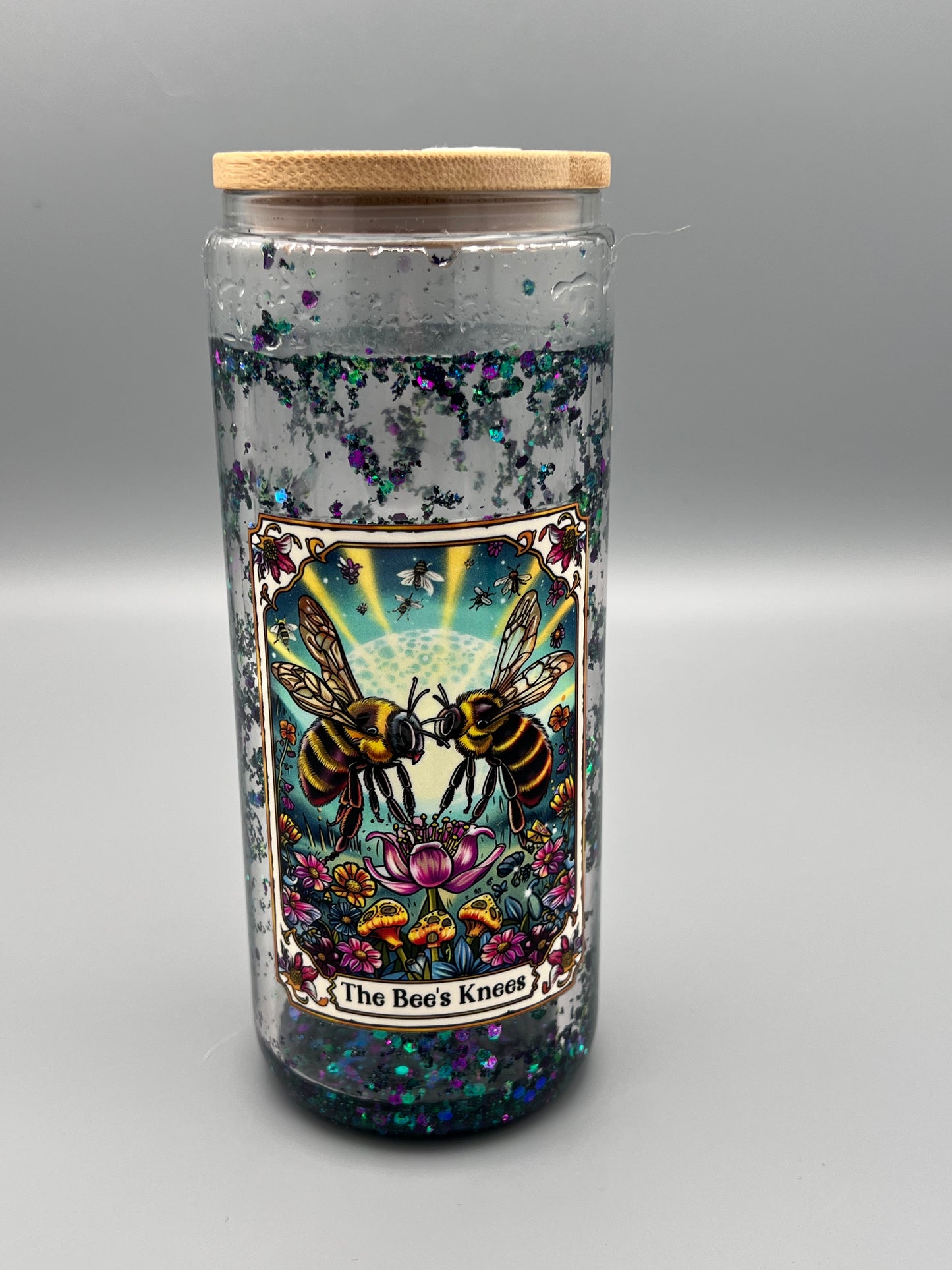 "The Bees Knees" Tarot Card Snowglobe Cup