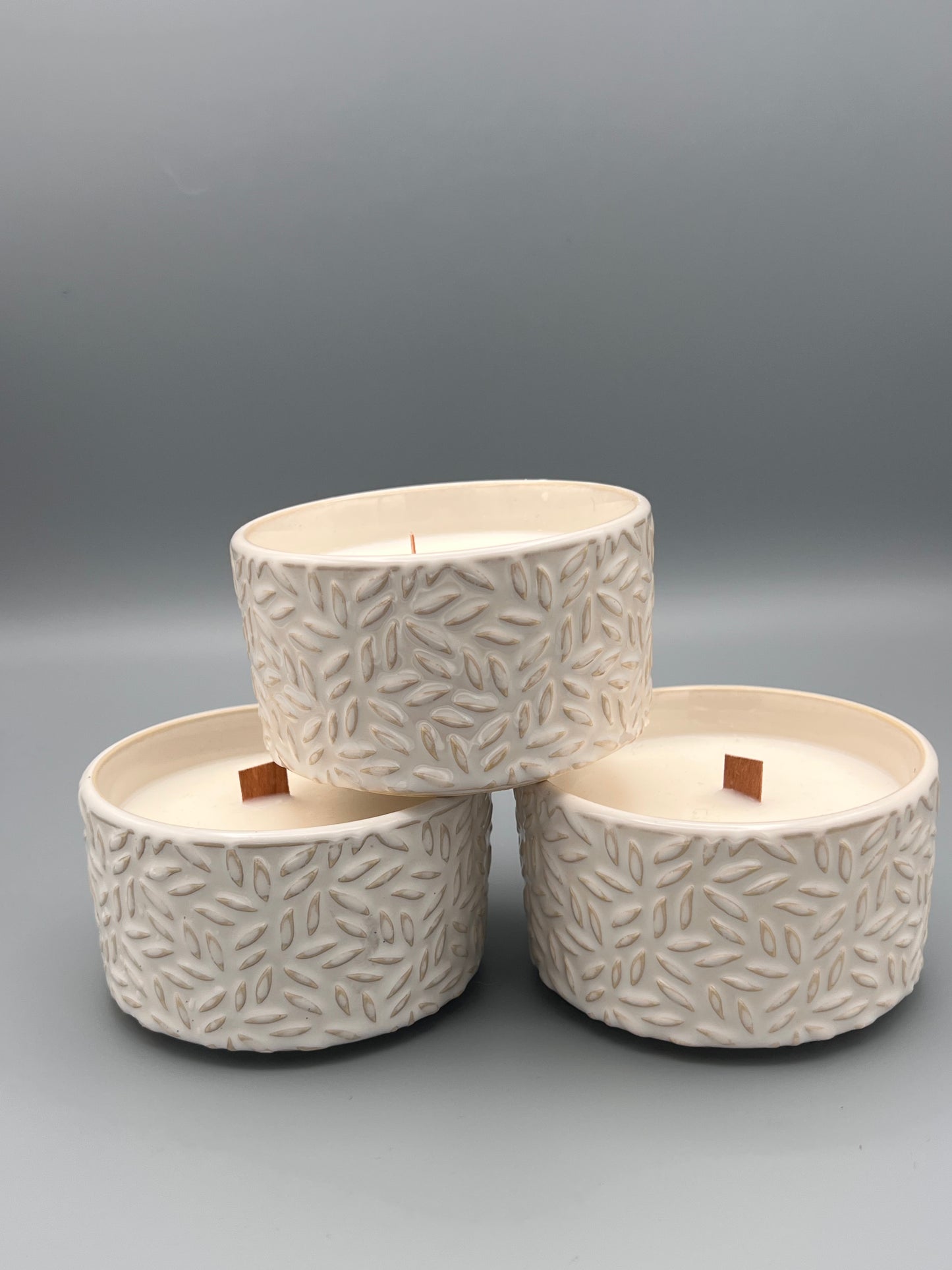Large white candle